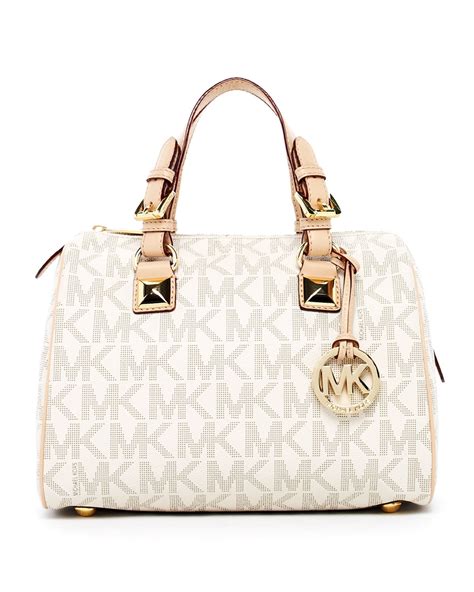 michael kors vanilla medium satchel|Michael Kors manhattan medium satchel.